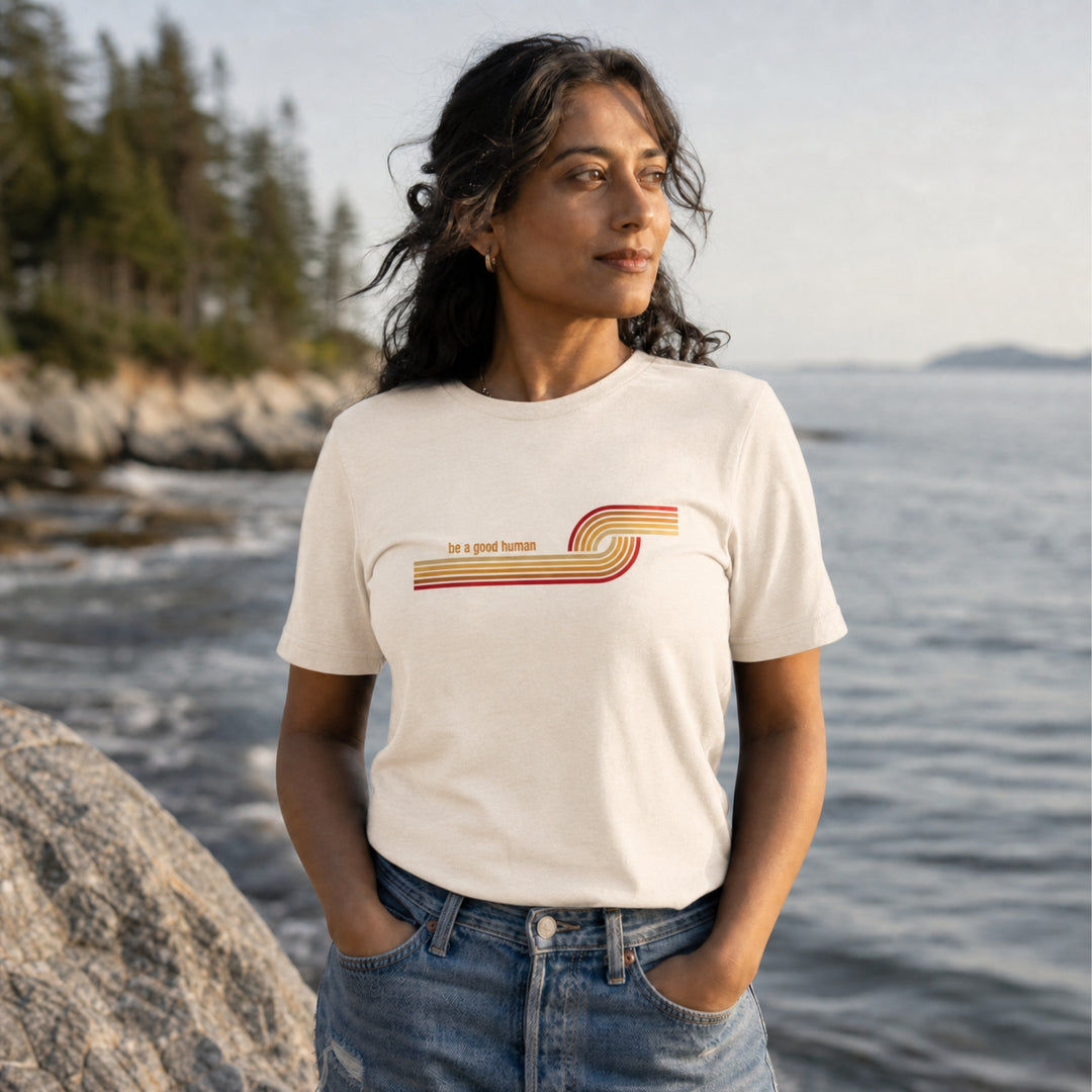 Women's Be A Good Human Premium Triblend Short Sleeve Tee