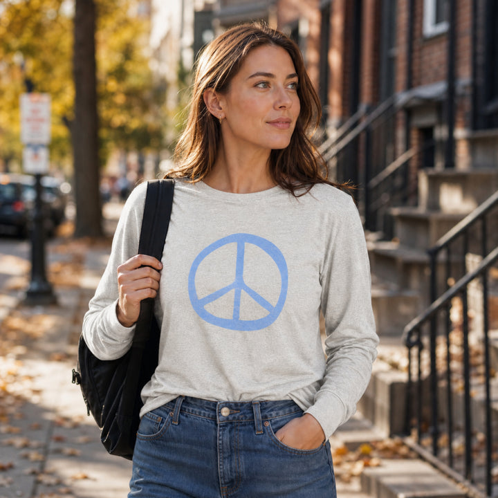 Women's Give Peace A Chance Premium Triblend Long Sleeve Tee