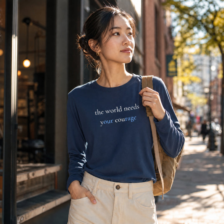 Women's The World Needs Premium Triblend Long Sleeve Tee