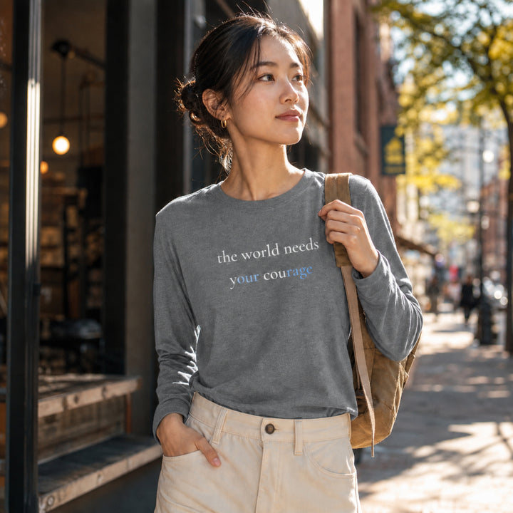 Women's The World Needs Premium Triblend Long Sleeve Tee